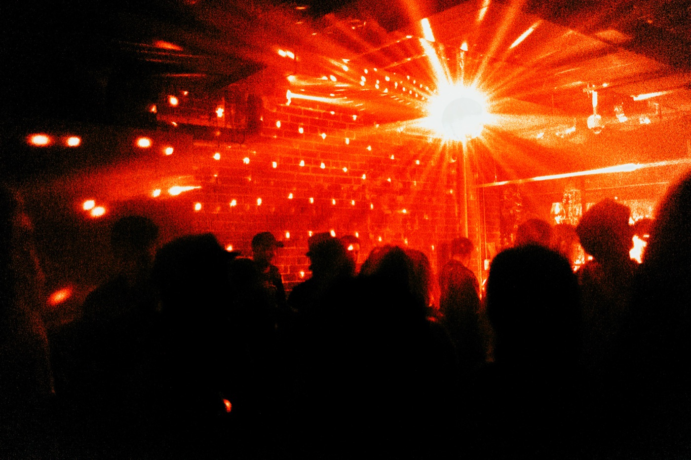 Crowd under a mirror ball