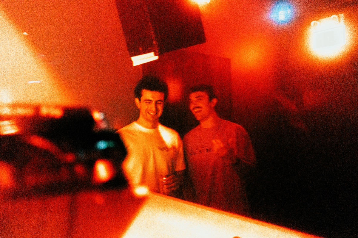 The duo in the booth